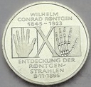 Niemcy 10 Marek SREBRO 1995 Wilhelm Roentgen