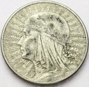 10 zł złotych 1932 Głowa kobiety Polonia SREBRO