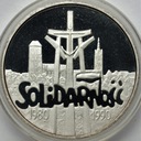 100000 zł 1990 Solidarność MAŁA GRUBA RZADKA