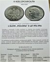 2 zł złote 1934 Głowa kobiety, Polonia SREBRO