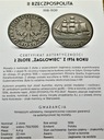 2 zł złote 1936 Żaglowiec Żaglówka Statek SREBRO