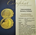 Studukatówka Zygmunta Wazy Najcenniejsze Monety