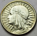 2 zł złote 1933 Głowa kobiety, Polonia SREBRO
