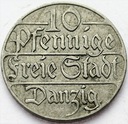 WMG Wolne Miasto Gdańsk 10 Fenigów 1923