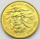 2 zł złote 1998 Adam Mickiewicz
