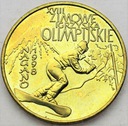 2 zł złote 1998 Nagano Zimowe Igrzyska Olimpijskie