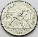 2 zł złote 1995 Atlanta Zapasy Igrzyska