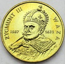 2 zł złote 1998 Zygmunt III Waza