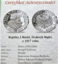 3 Marki 1917 F. Mądry SREBRO 999