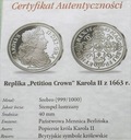 Anglia Petition Crown 1663, SREBRO