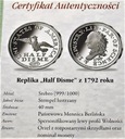 Half Disme 1792, SREBRO