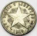 Kuba 20 Centavos 1949 SREBRO
