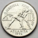 2 zł złote 1995 Atlanta Zapasy Igrzyska