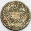 Kuba 10 Centavos 1915 SREBRO
