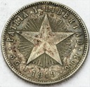 Kuba 20 Centavos 1949 SREBRO