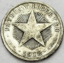 Kuba 40 Centavos 1915 SREBRO