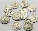 USA LOT ok. 85g x 1/4 Dolara INWESTYCJA SREBRO