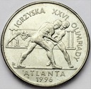 2 zł złote 1995 Atlanta Zapasy Igrzyska