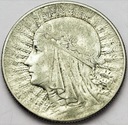 5 zł złotych 1933 Głowa kobiety Polonia SREBRO