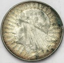 5 zł złotych 1934 Głowa kobiety Polonia SREBRO