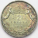 Austro-Węgry 2 korony 1913 Franciszek Józef SREBRO