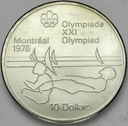 Kanada 10 dolarów 1975 Żeglarstwo SREBRO