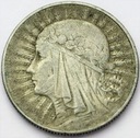 5 zł złotych 1933 Głowa kobiety Polonia SREBRO