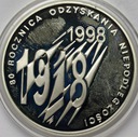 10 zł złotych 1998 R. Odzyskania Niepodległości