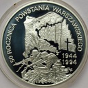 300000 zł złotych 1994 Powstanie Warszawskie