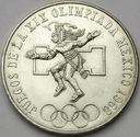 Meksyk 25 Pesos 1968 Olimpiada SREBRO