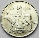 Islandia 500 koron 1974 osadnictwo SREBRO (1)