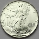 USA 1 dolar 1992 oz uncja One Silver Dollar SREBRO