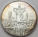 100000 zł złotych 1990 Solidarność SREBRO (1)