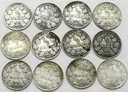 Niemcy LOT 12 x 1/2 Marki INWESTYCJA SREBRO