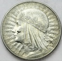 10 zł złotych 1932 Głowa kobiety Polonia SREBRO