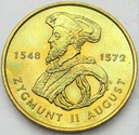 2 zł złote 1996 Zygmunt II August