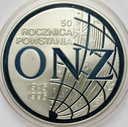 20 zł złotych 1995 ONZ 50 rocznica powstania