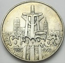 100000 zł złotych 1990 Solidarność TYP A SREBRO