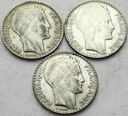 LOT 3 x 20 Franków Inwestycja srebro