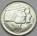 PRÓBA 100 zł 1966 Mieszko Dąbrówka Głowy SREBRO