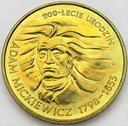 2 zł złote 1998 Adam Mickiewicz
