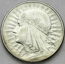 10 zł złotych 1932 Głowa kobiety Polonia SREBRO