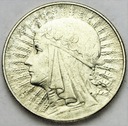 5 zł złotych 1934 Głowa kobiety Polonia SREBRO