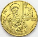 2 zł złote 1999 Jan Łaski Reformator Kościoła
