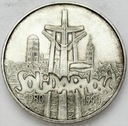 100000 zł złotych 1990 Solidarność TYP A SREBRO
