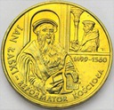 2 zł złote 1999 Jan Łaski Reformator Kościoła