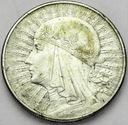 10 zł złotych 1932 Głowa kobiety Polonia SREBRO
