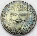 Francja 100 franków 1990 Karol Wielki SREBRO