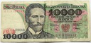 1988 10000 zł złotych Wyspiański, seria CY