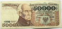 1989 50000 zł złotych Staszic seria K